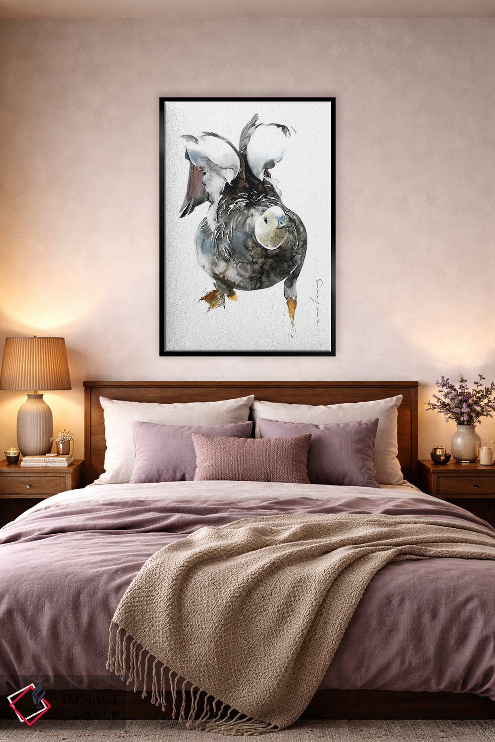 تابلو دکوراتیو بال های لرزان اثر سو بنگ لیم - D4B