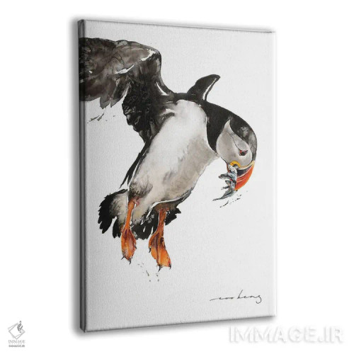 تابلو دکوراتیو بار ماهی مرغ دریایی اثر سو بنگ لیم - نمای پرسپکتیو محصول