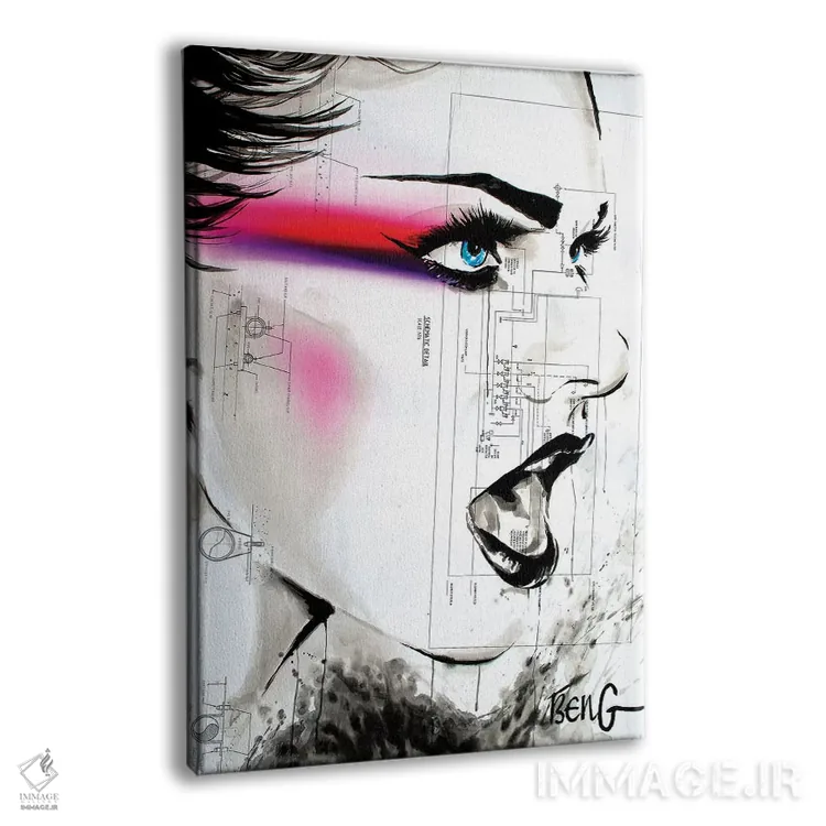 تابلو دکوراتیو زن معاصر VIII اثر سو بنگ لیم - نمای پرسپکتیو محصول