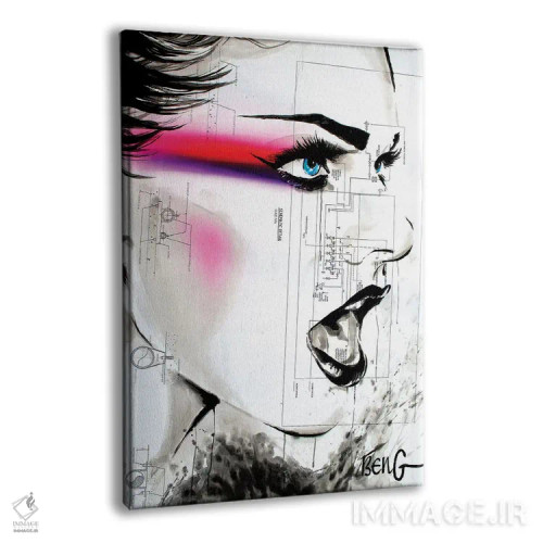 تابلو دکوراتیو زن معاصر VIII اثر سو بنگ لیم - نمای پرسپکتیو محصول