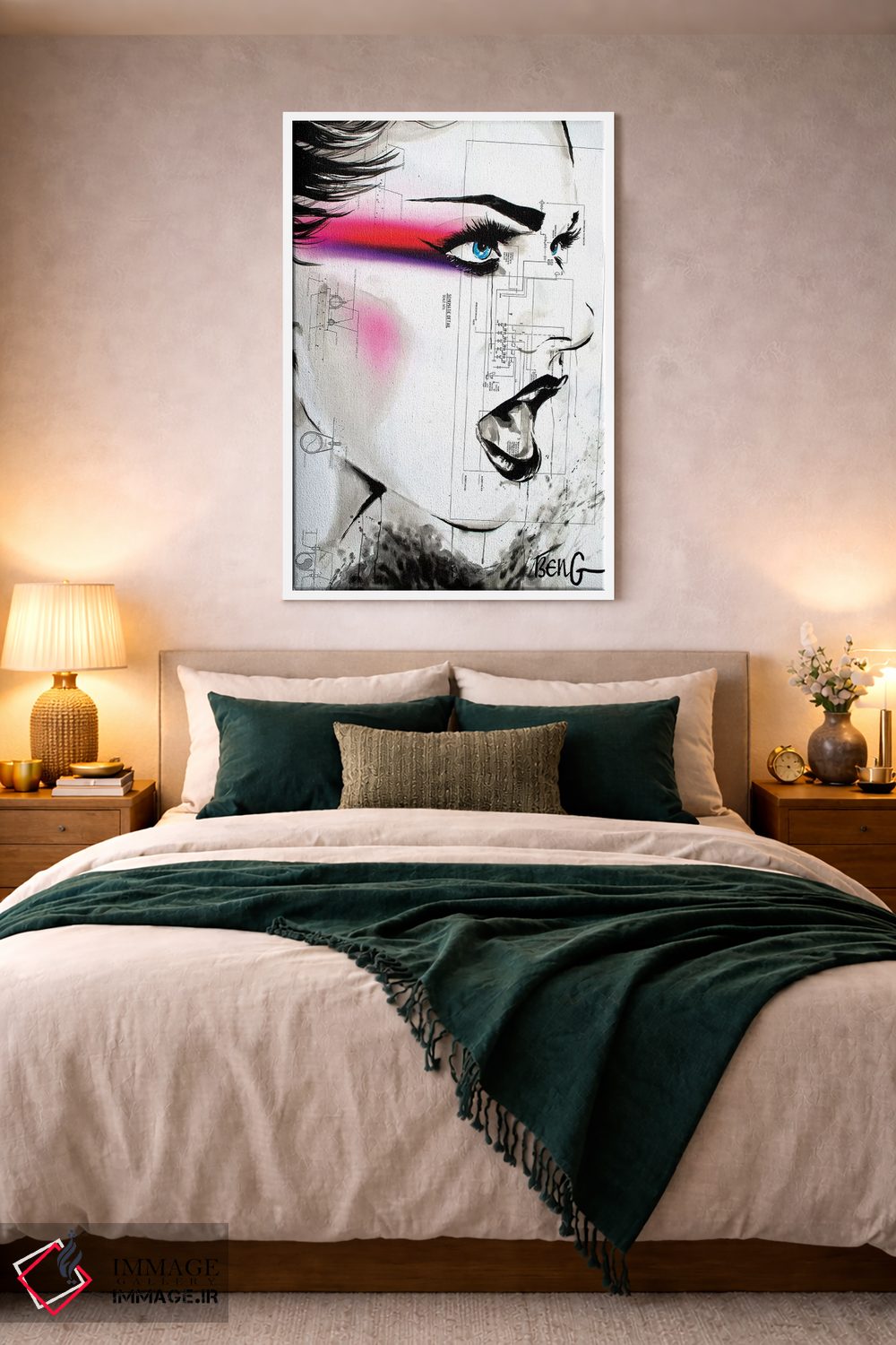 تابلو دکوراتیو زن معاصر VIII اثر سو بنگ لیم - D2W