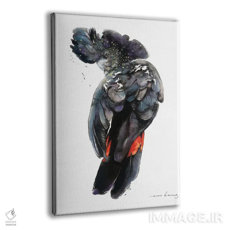 تابلو دکوراتیو کاکاتوی بنک اثر سو بنگ لیم - نمای پرسپکتیو محصول