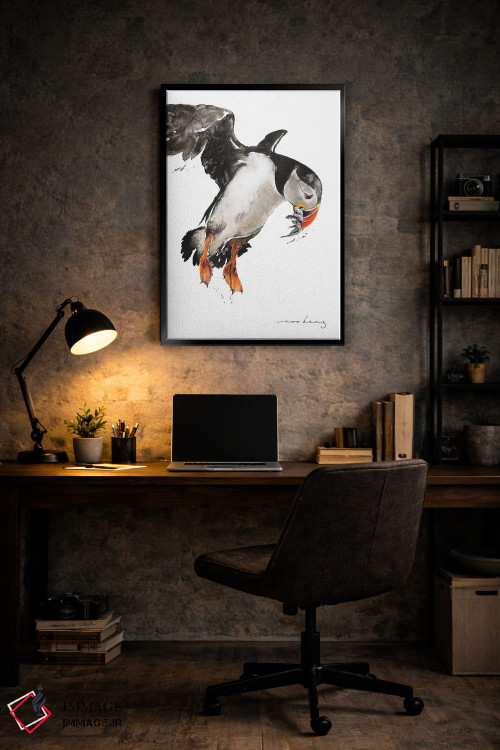 تابلو دکوراتیو بار ماهی مرغ دریایی اثر سو بنگ لیم - D6B