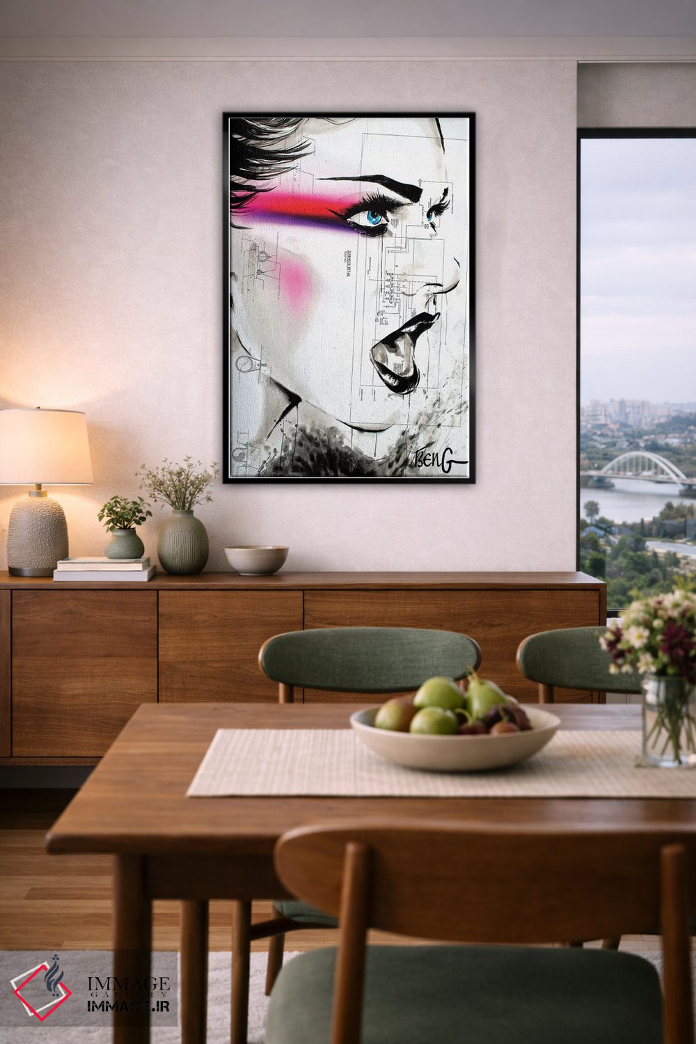 تابلو دکوراتیو زن معاصر VIII اثر سو بنگ لیم - D6B