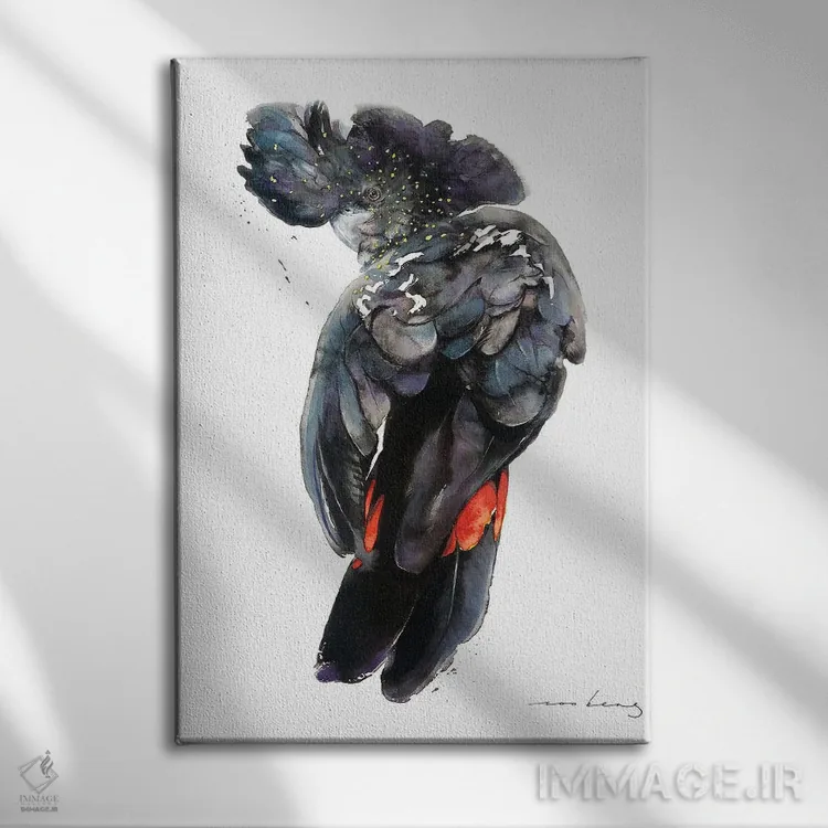 تابلو دکوراتیو کاکاتوی بنک اثر سو بنگ لیم - نمای روبهرو روی دیوار