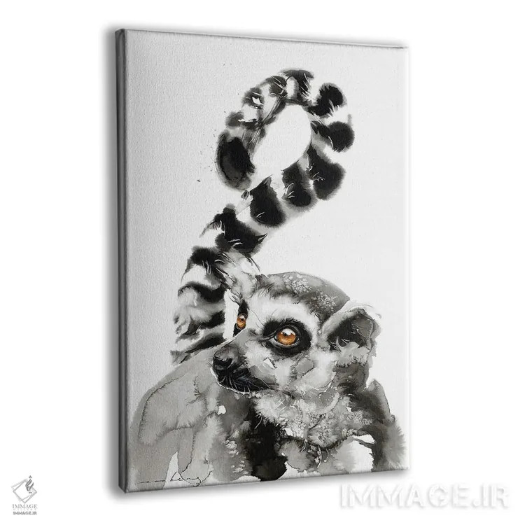 تابلو دکوراتیو نگاه لمور اثر سو بنگ لیم - نمای پرسپکتیو محصول