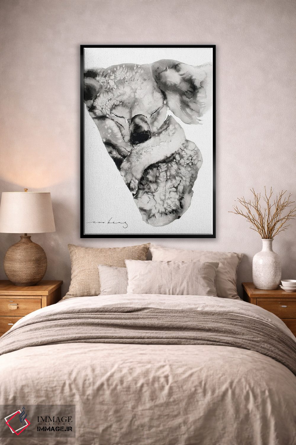 تابلو دکوراتیو چشمک کوآلا اثر سو بنگ لیم - D2B