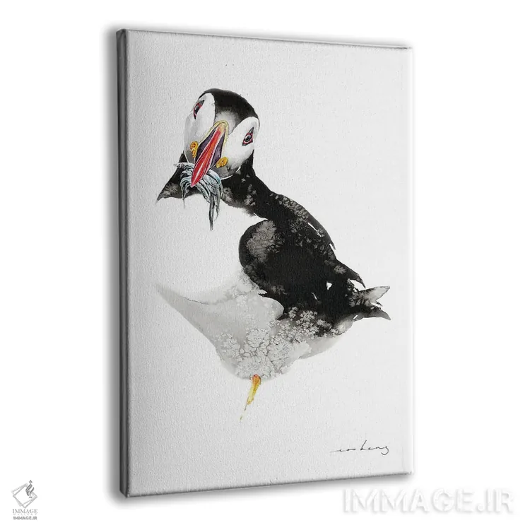 تابلو دکوراتیو لذت ماهی مرغ دریایی اثر سو بنگ لیم - نمای پرسپکتیو محصول