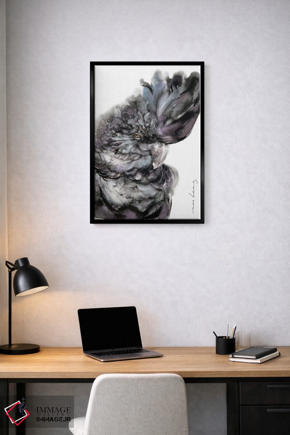 تابلو دکوراتیو شکوه تاج کاکاتو اثر سو بنگ لیم - D2B