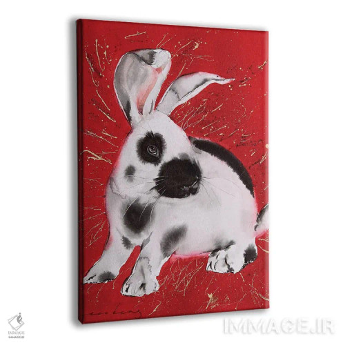 تابلو دکوراتیو درخشش خرگوش اثر سو بنگ لیم - نمای پرسپکتیو محصول