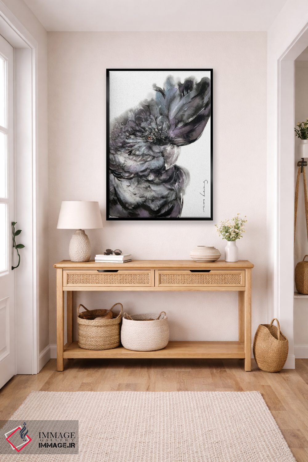 تابلو دکوراتیو شکوه تاج کاکاتو اثر سو بنگ لیم - D5B