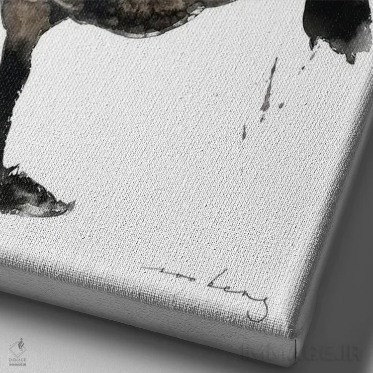 تابلو دکوراتیو هیپ هاپ قو اثر سو بنگ لیم - نمای نزدیک بافت بوم