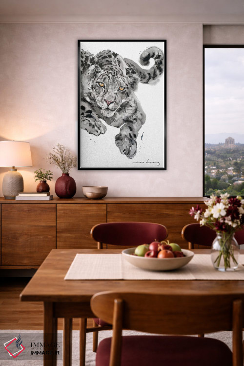 تابلو دکوراتیو خال پلنگ اثر سو بنگ لیم - D6B