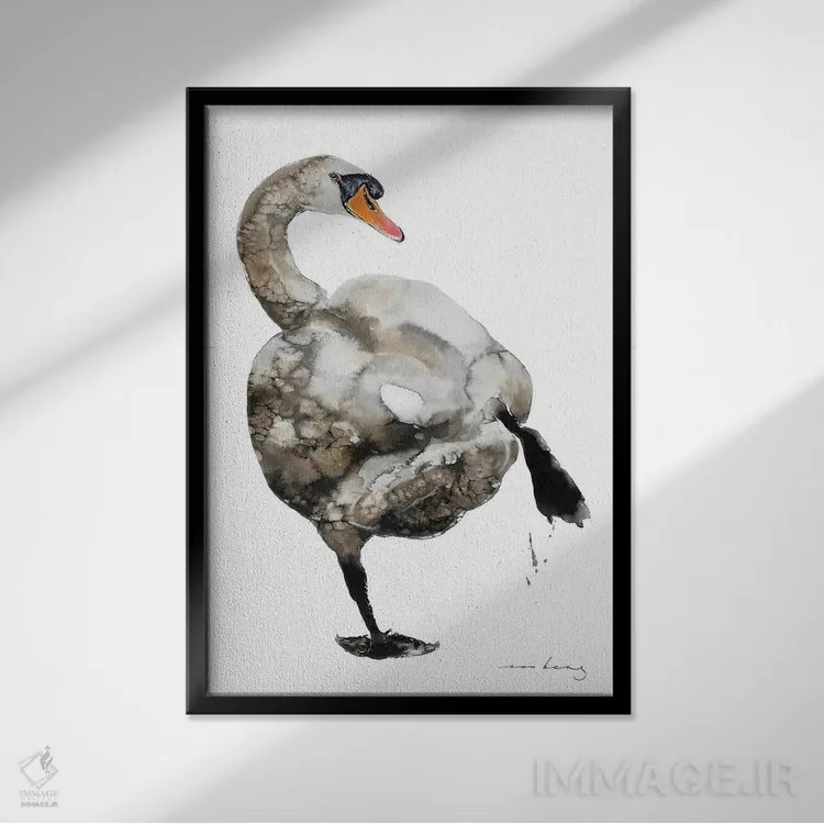 تابلو دکوراتیو هیپ هاپ قو اثر سو بنگ لیم - نمای قابدار مشکی