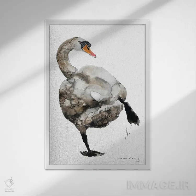 تابلو دکوراتیو هیپ هاپ قو اثر سو بنگ لیم - نمای قابدار سفید