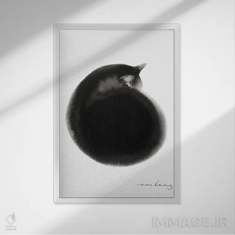 تابلو دکوراتیو خواب بعد از ظهر II اثر سو بنگ لیم - نمای قابدار سفید