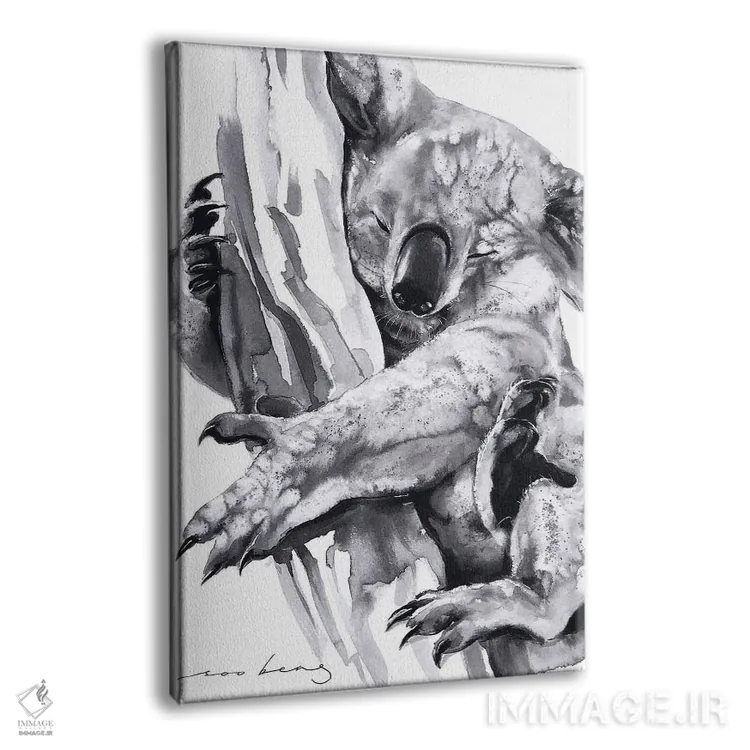 تابلو دکوراتیو آغوش کوالا ۲ اثر سو بنگ لیم - نمای پرسپکتیو محصول