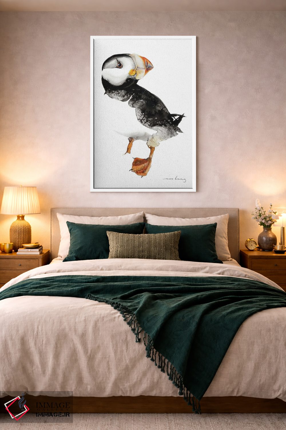 تابلو دکوراتیو شگفتی ماهی مرغ دریایی اثر سو بنگ لیم - D1W