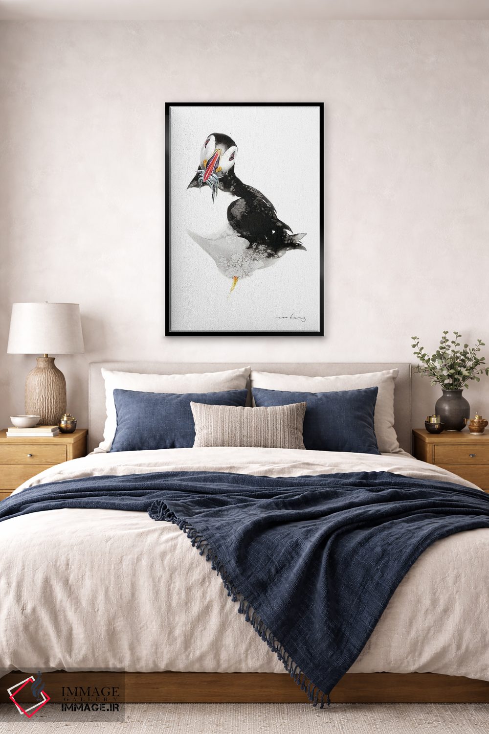 تابلو دکوراتیو لذت ماهی مرغ دریایی اثر سو بنگ لیم - D6B