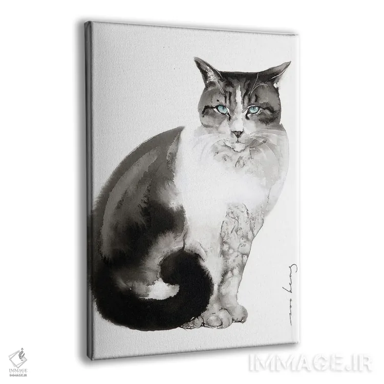 تابلو دکوراتیو افسون گربه اثر سو بنگ لیم - نمای پرسپکتیو محصول