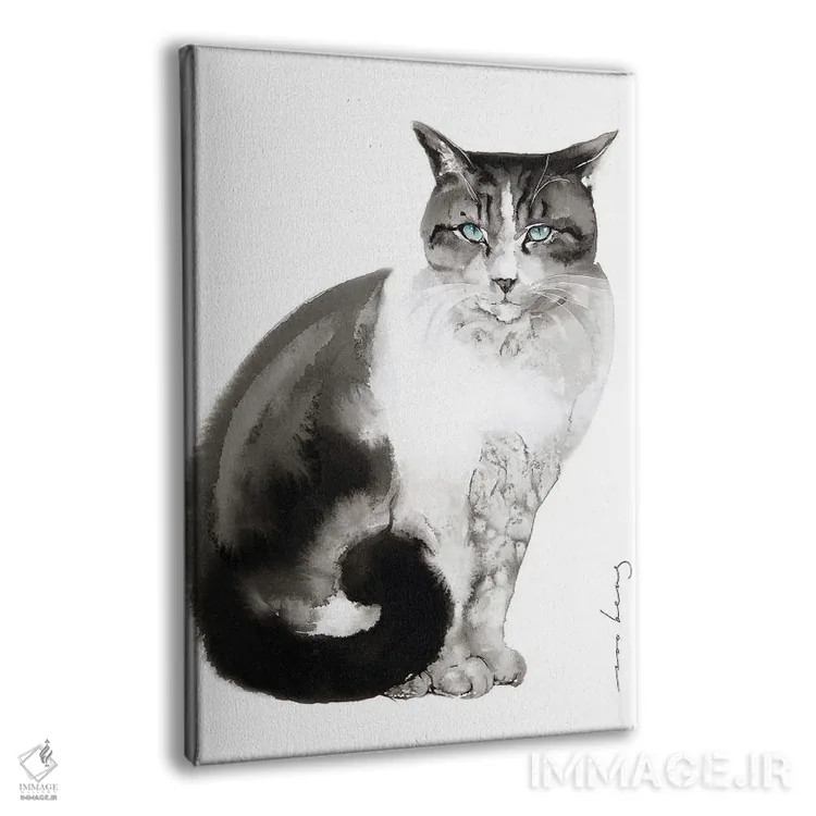 تابلو دکوراتیو افسون گربه اثر سو بنگ لیم - نمای پرسپکتیو محصول
