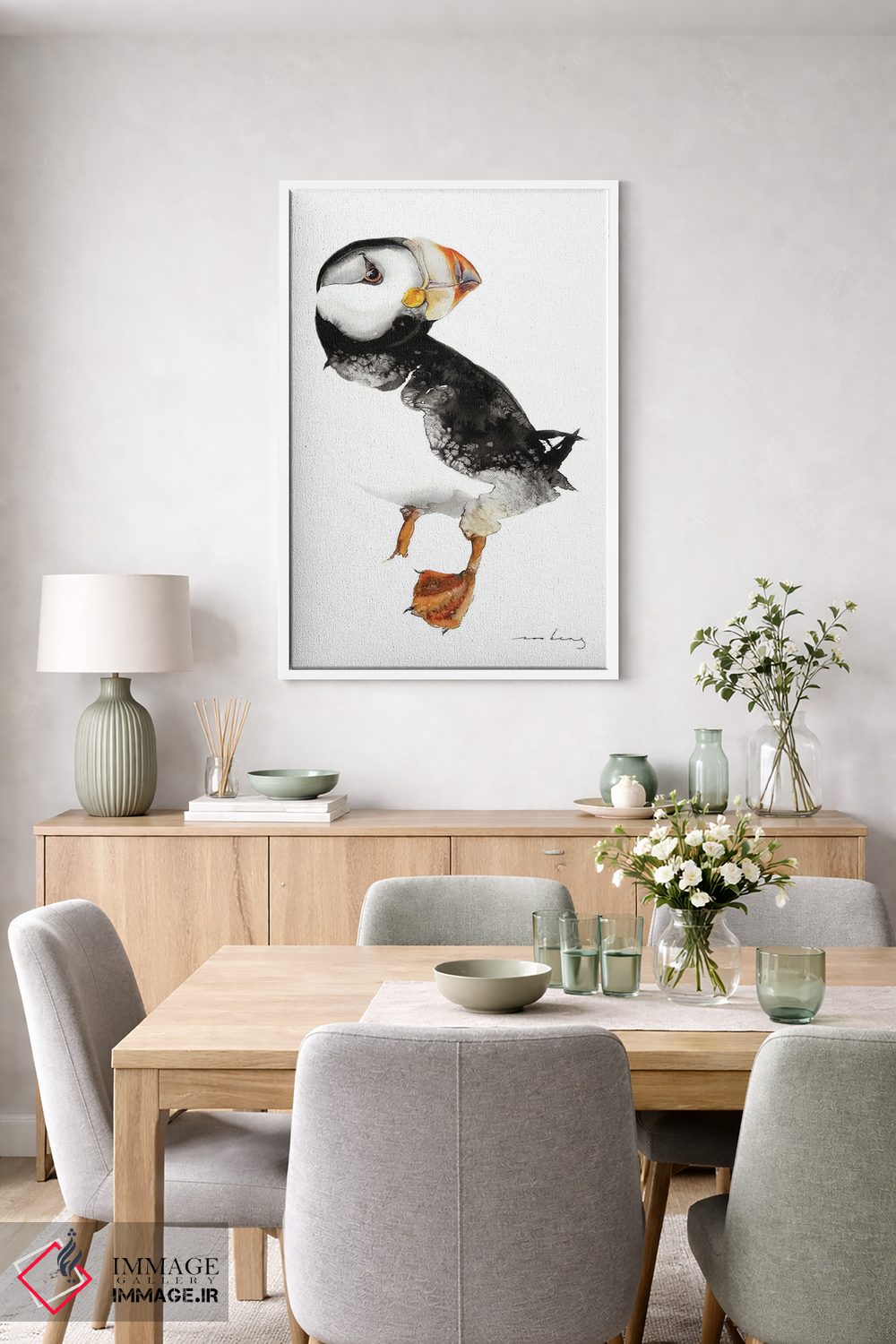 تابلو دکوراتیو شگفتی ماهی مرغ دریایی اثر سو بنگ لیم - D6W