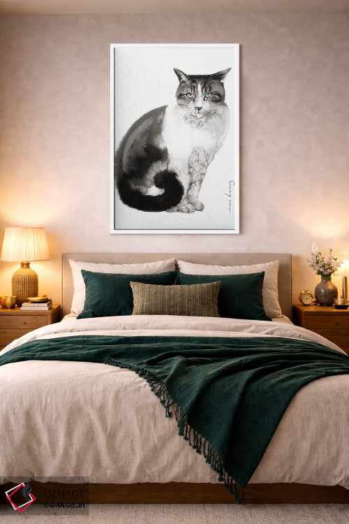تابلو دکوراتیو جذابیت گربه سان اثر سو بنگ لیم - D2W