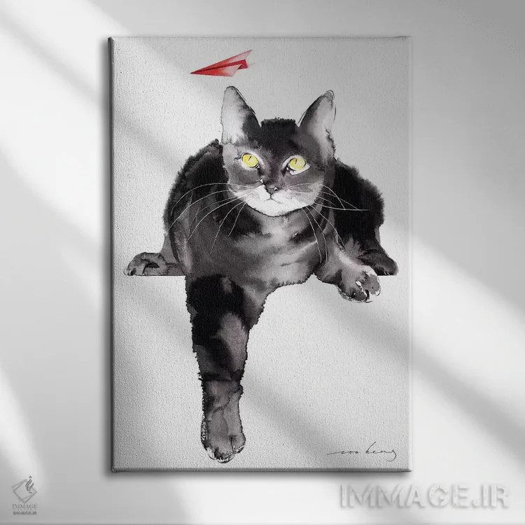 تابلو دکوراتیو مجذوب اثر سو بنگ لیم - نمای روبهرو روی دیوار