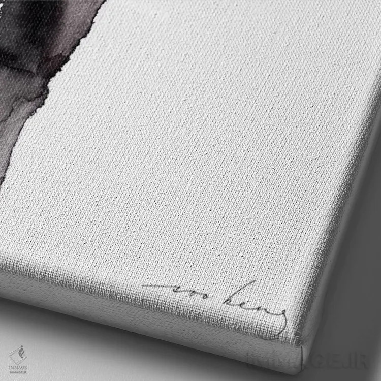 تابلو دکوراتیو مجذوب اثر سو بنگ لیم - نمای نزدیک بافت بوم