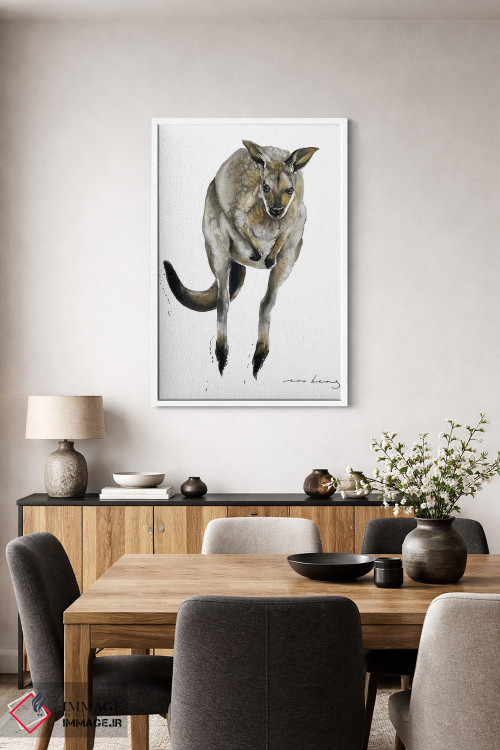 تابلو دکوراتیو کانگورو استرالیایی اثر سو بنگ لیم - D3W