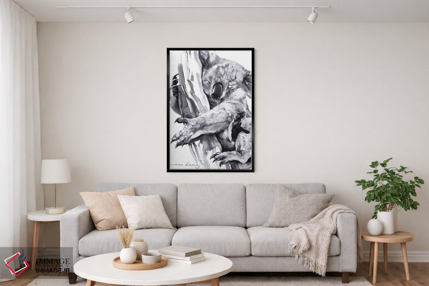 تابلو دکوراتیو آغوش کوالا ۲ اثر سو بنگ لیم - D5B