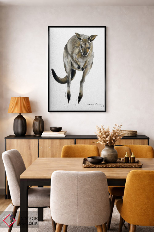 تابلو دکوراتیو کانگورو استرالیایی اثر سو بنگ لیم - D5B