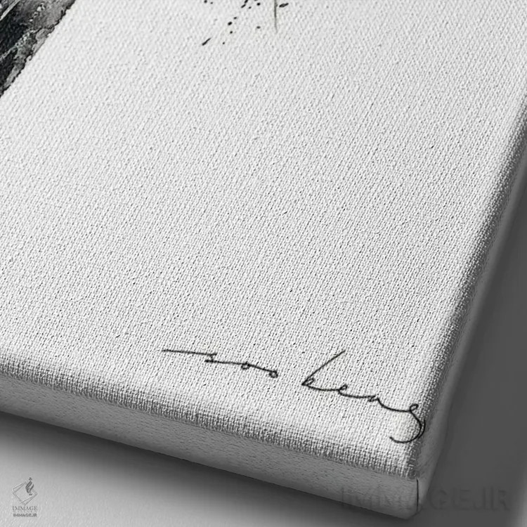 تابلو دکوراتیو کاکابورا ۲ اثر سو بنگ لیم - نمای نزدیک بافت بوم