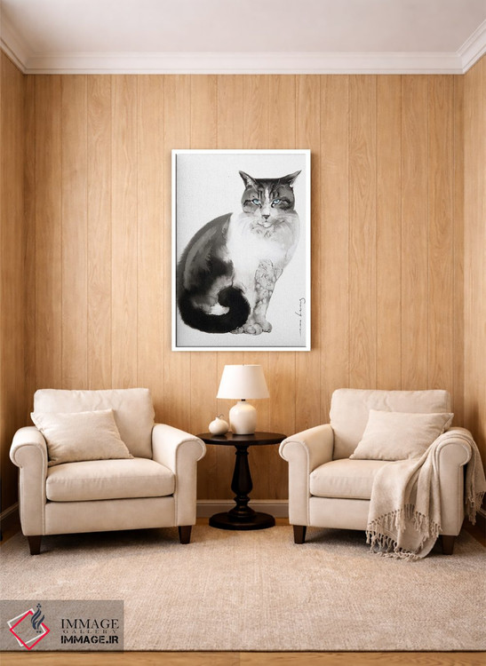 تابلو دکوراتیو افسون گربه اثر سو بنگ لیم - D2W
