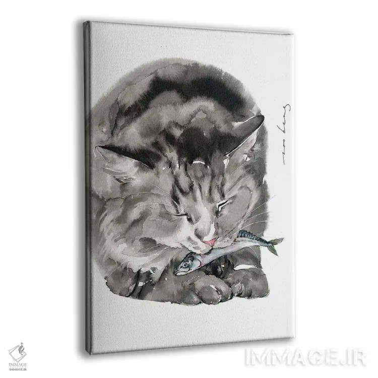 تابلو دکوراتیو غذای گربه اثر سو بنگ لیم - نمای پرسپکتیو محصول