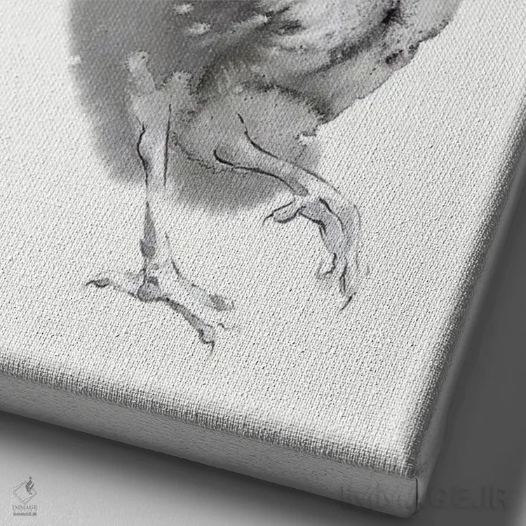 تابلو دکوراتیو گام برتر ۵ اثر سو بنگ لیم - نمای نزدیک بافت بوم