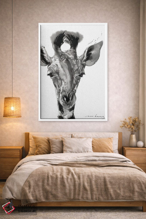 تابلو دکوراتیو زرافه اثر سو بنگ لیم - D2W