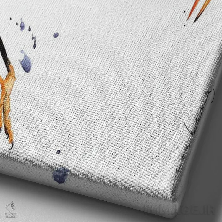 تابلو دکوراتیو هنرمندی اگرت اثر سو بنگ لیم - نمای نزدیک بافت بوم