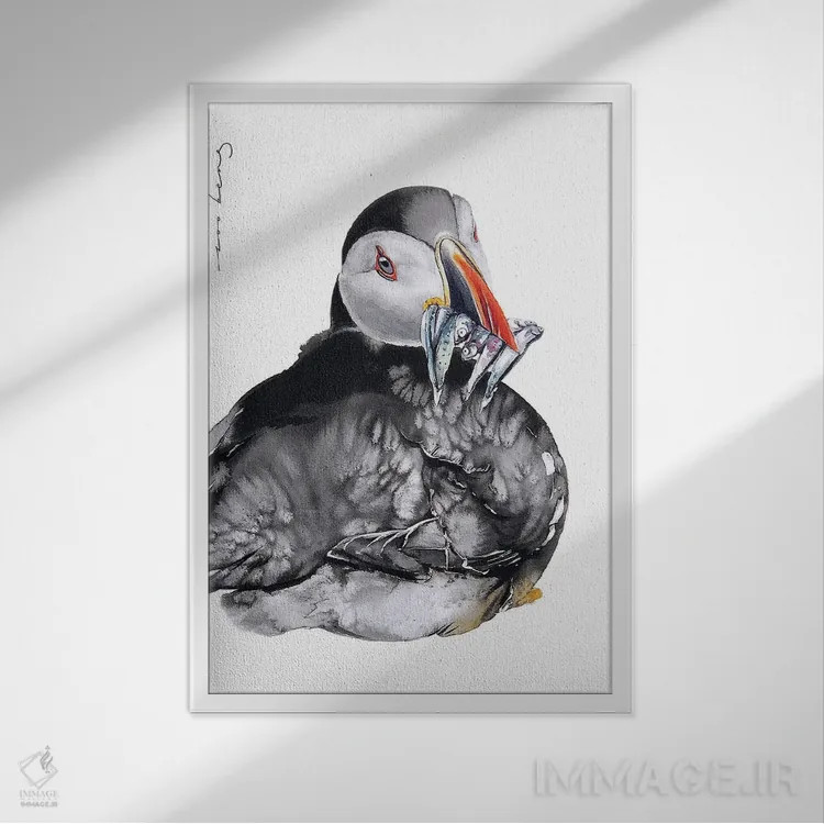 تابلو دکوراتیو شادی در اشتراک گذاری اثر سو بنگ لیم - نمای قابدار سفید