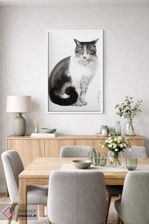 تابلو دکوراتیو افسون گربه اثر سو بنگ لیم - D6W
