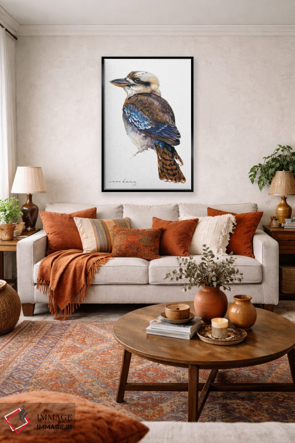 تابلو دکوراتیو کاکابورا اثر سو بنگ لیم - D5B