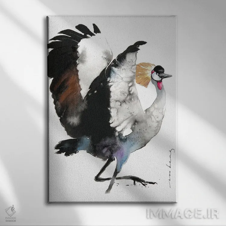 تابلو دکوراتیو رقص باشکوه اثر سو بنگ لیم - نمای روبهرو روی دیوار