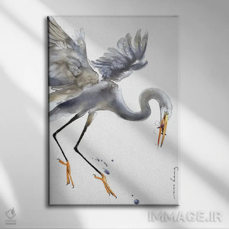 تابلو دکوراتیو اگرت اثر سو بنگ لیم - نمای روبهرو روی دیوار