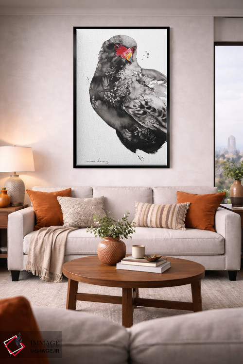 تابلو دکوراتیو شاهین-عقاب اثر سو بنگ لیم - D2B