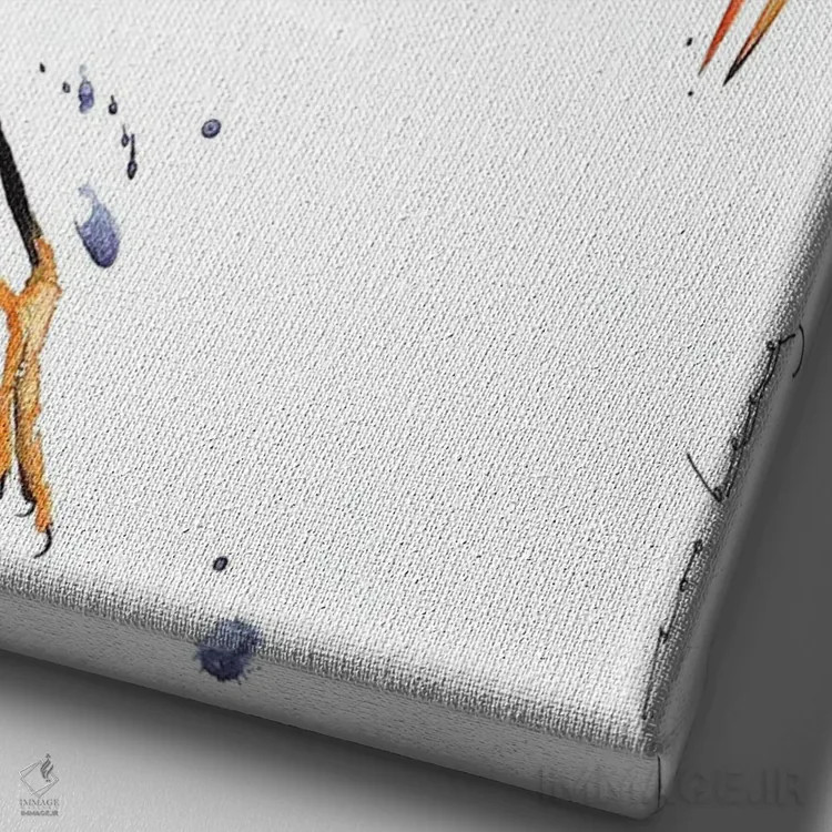 تابلو دکوراتیو اگرت اثر سو بنگ لیم - نمای نزدیک بافت بوم