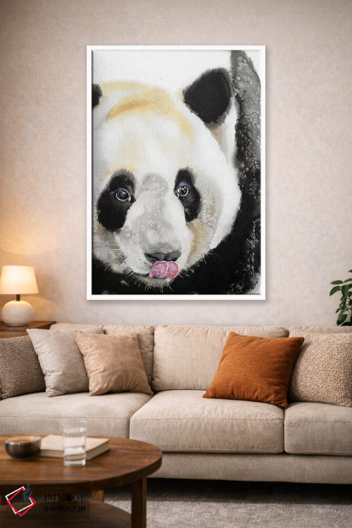 تابلو دکوراتیو پاندای شیطون اثر سو بنگ لیم - D1W