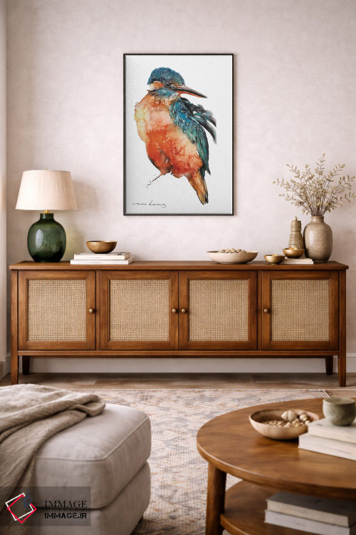 تابلو دکوراتیو پرنده زیبا اثر سو بنگ لیم - D4B