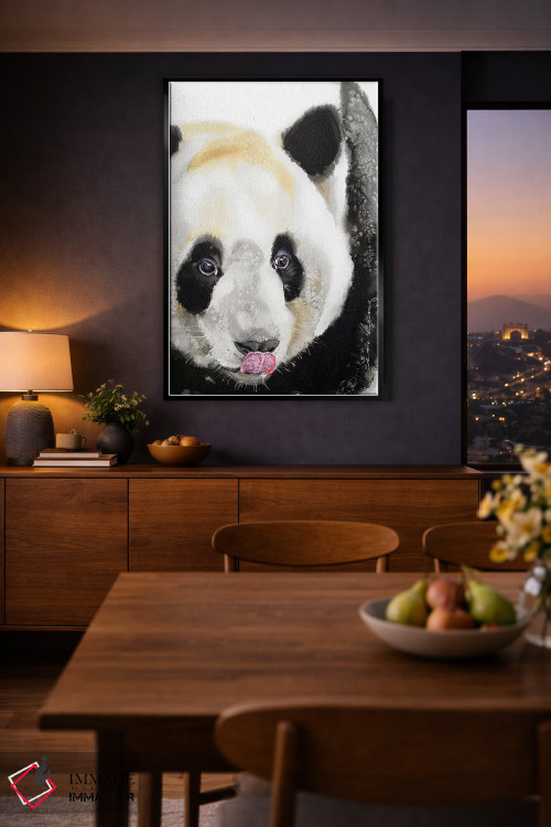تابلو دکوراتیو پاندای شیطون اثر سو بنگ لیم - D2B