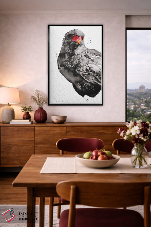 تابلو دکوراتیو شاهین-عقاب اثر سو بنگ لیم - D5B