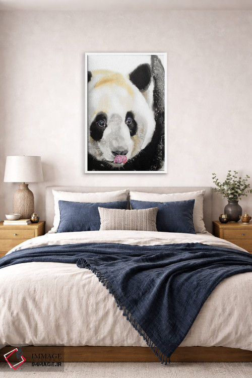 تابلو دکوراتیو پاندای شیطون اثر سو بنگ لیم - D5W